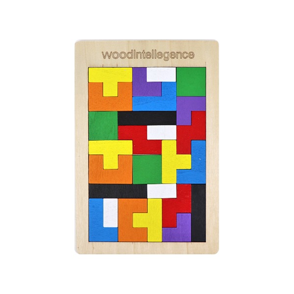 (DA) 26조각 우드블럭 퍼즐 1개 펜토미노 칠교놀이 테트리스