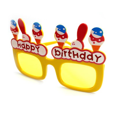 (NEOTEX)2200 생일안경 노랑 1개 파티용품 생일선물 이벤트