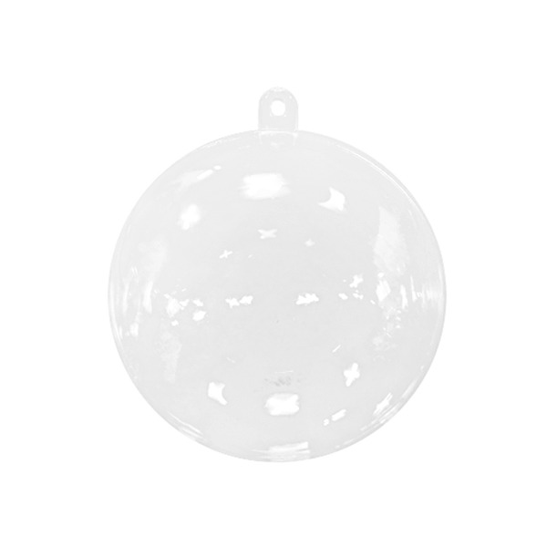 (재미스쿨) PVC 투명 케이스 원형 8cm 5세트 1봉 원구 볼 캡슐