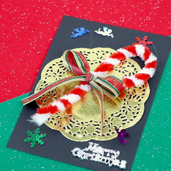 (재미스쿨) 크리스마스 카드만들기 패키지 34번 5인용 DIY 카드 꾸미기