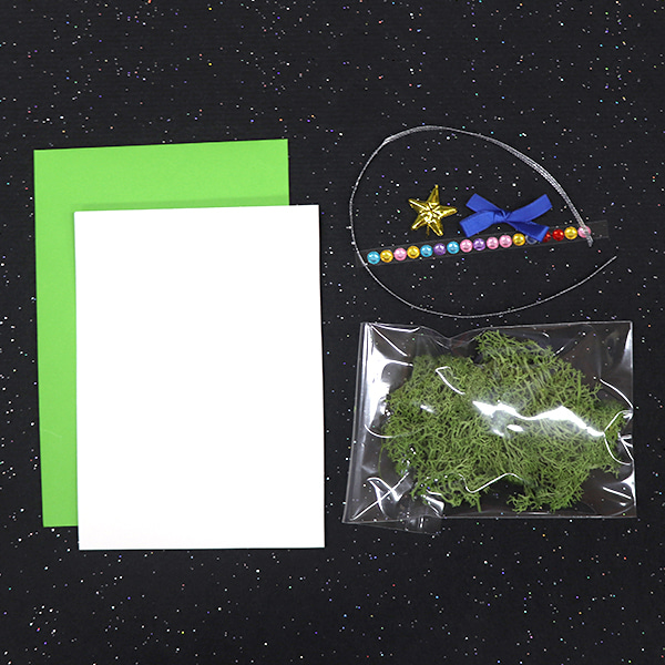 (재미스쿨) 크리스마스 카드만들기 패키지 20번 5인용 DIY 카드 꾸미기
