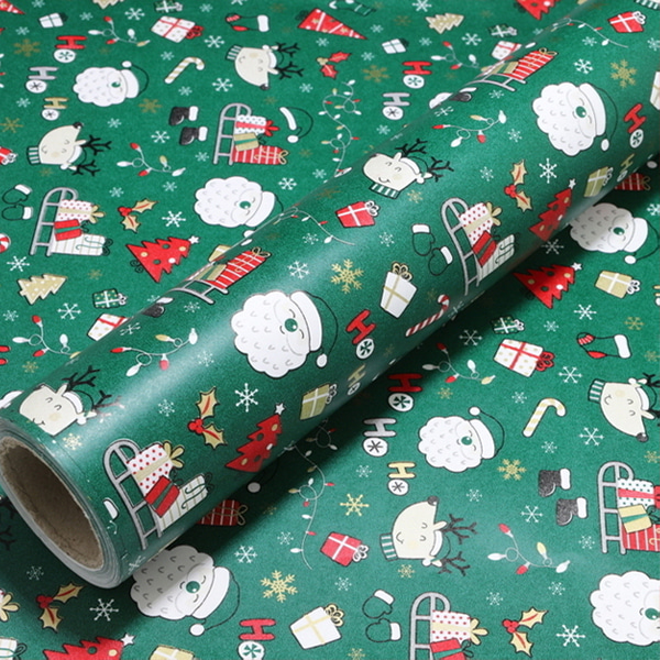 (제일) 크리스마스 포장지 호호 종이롤 1롤 예쁜 선물 포장
