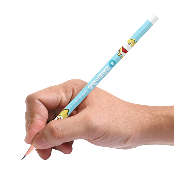 (모닝글로리)1000 캐릭터 연필세트 B심 4자루 1팩 (랜덤) 육각 연필