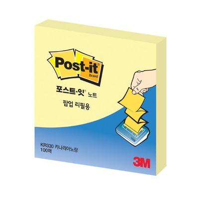 (3M) 포스트잇 팝업리필 KR-330 노랑 KR330
